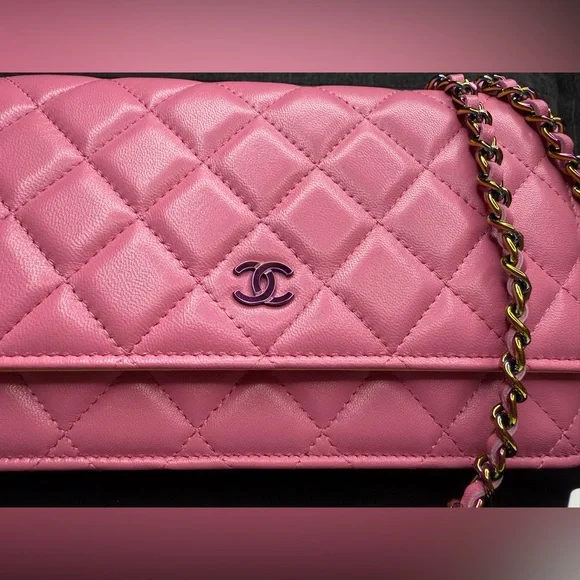 Chanel wallet on chain RAINBOW hardware RARE - Picture 4 of 10